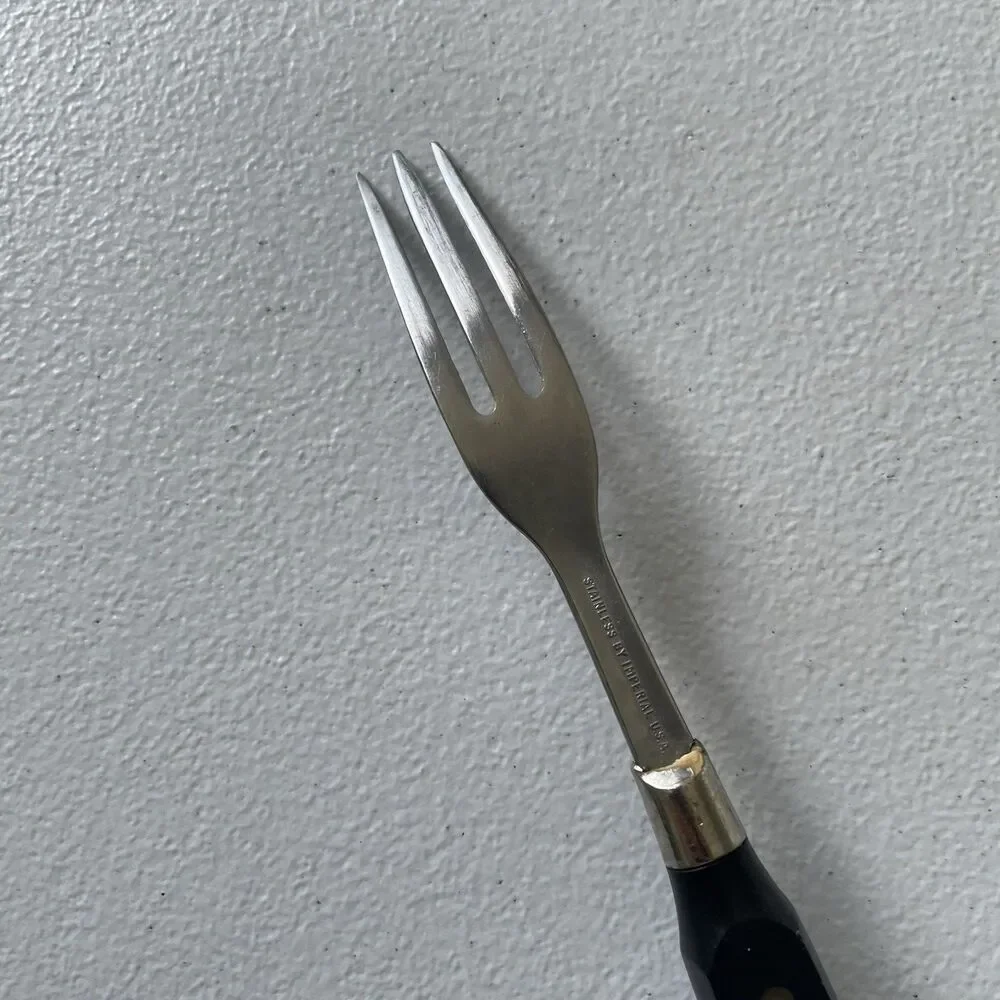 Imperial USA Granny Fork Stainless Steel Black Handle 8